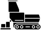 Vector art of driveway paving machine