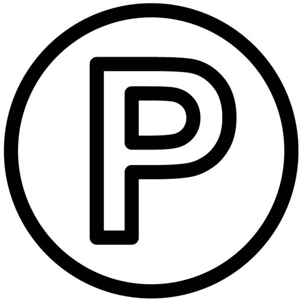 Graphic of the letter 'P' in a circle