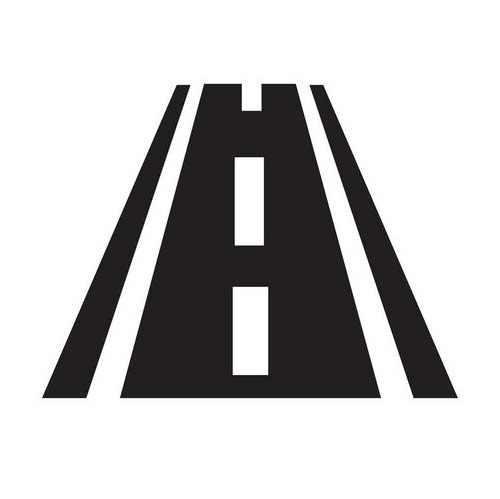 Illustration of an asphalt road